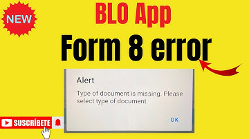 Blo app # Form 8 error # Blo report # Form8
