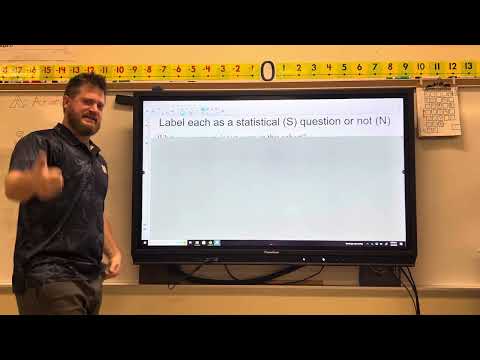 Statistical Questions and Dot Plots Intro