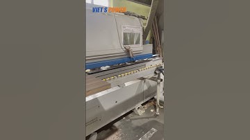 Máy dán cạnh cánh cửa #vietspower #cuagocongnghiep