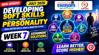 Developing Soft Skills and Personality Week 7 Assignment Answers 2026 NPTEL July Assignment Solution screenshot 5