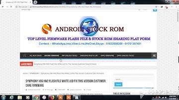 Symphony V96 HW2 Flash File White Lcd Fix This Version Customer Care Firmware