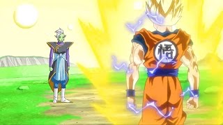 DBS Goku fights Zamasu for the first time [Eng Sub HD]