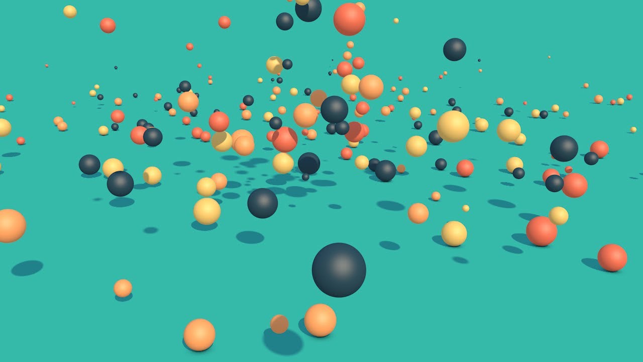 7 Minutes animation of falling balls with childrens music - YouTube