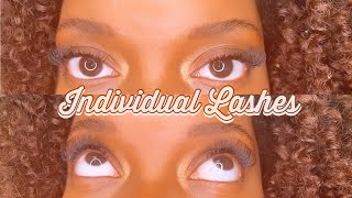 DIY INDIVIDUAL LASHES TUTORIAL | Gabrielle Amandaaa