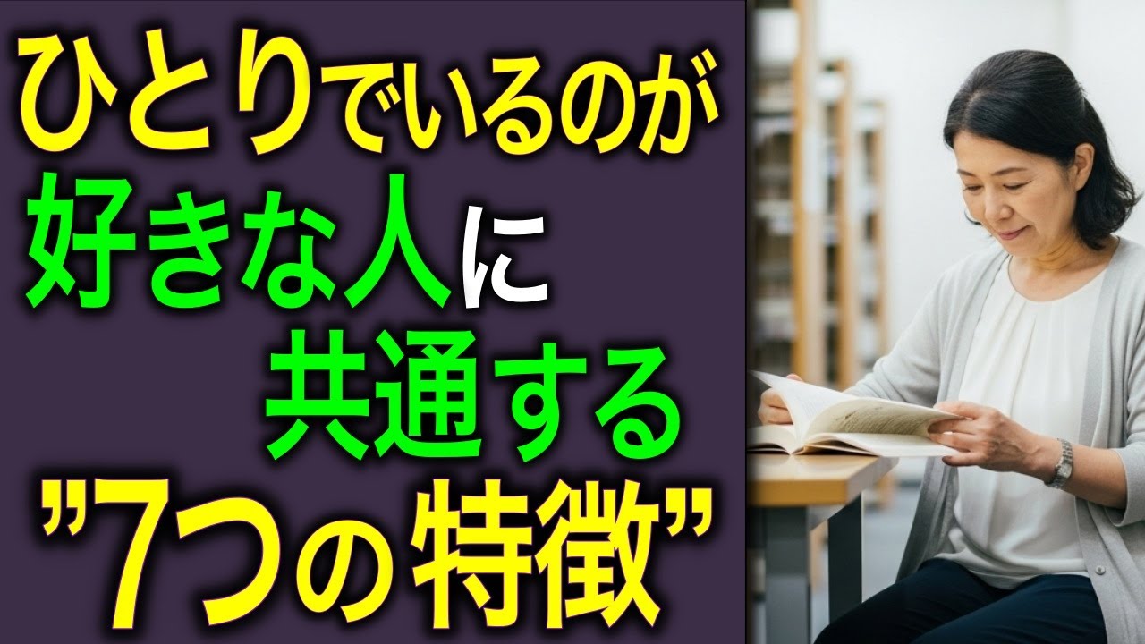 【他人に振り回されない】“ひとりが好き”な人に共通する7つの特徴