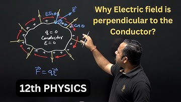 Why electric field is perpendicular to the surface of conductor?  | class 12 Physics | #cbse