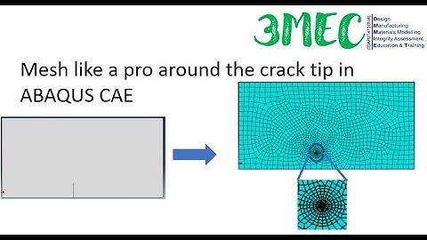 Mesh like a pro around the crack tip in ABAQUS CAE