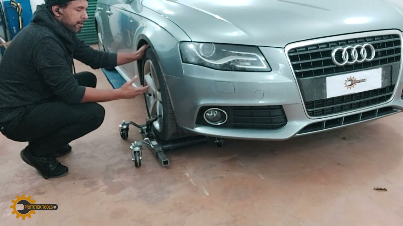 Sollevatore ruote bloccate, carrello trascinamento auto, video dimostrativo