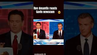 Ron desantis heckles Gavin newsom news politics gavinnewsom trump cool