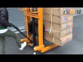 油圧手動フォークリフト（耐荷重1000kg）（品番：TOL-0019）