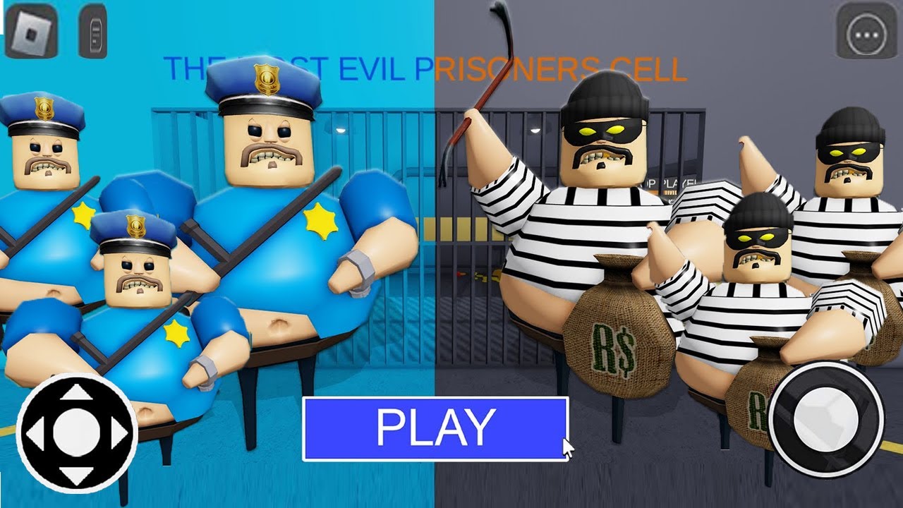THIEF BARRY Vs POLICE BARRY in BARRY'S PRISON RUN! New Scary Game Obby ...