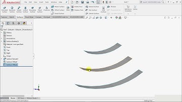 OFFSET AND RULED SURFACE - Solid Works Tutorial
