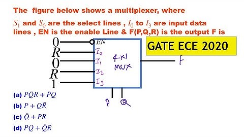DIGITAL ELECTRONICS / GATE ECE 2020 SOLVED PROBLEM / CALCULATE OUTPUT FOR MULTIPLEXER MUX
