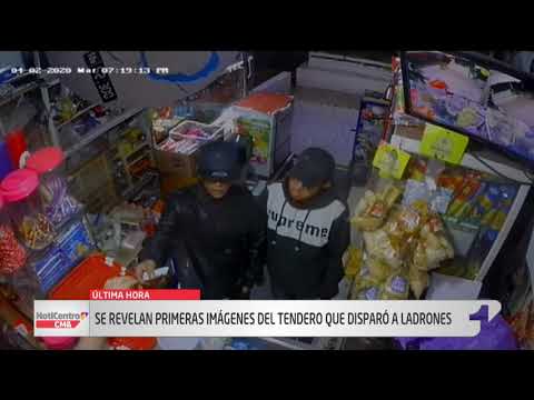 El video del momento en el que tendero disparó contra ladrones en Medellín