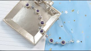 Beebeecraft DIY vintage pearl bracelet with seed beads