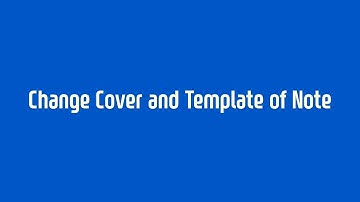 [Flexcil Tutorial] Change cover and template of note