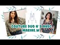 Couture duo n2 avec marine w on couds la salopette dangy de fibremood 