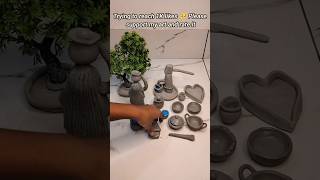 Miniature Clay Art 🥺 #kiranminihouse #shortsfeed #shorts #clayart #claykitchenset