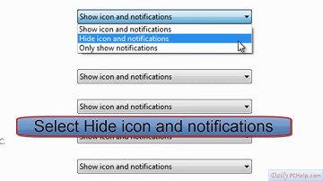 Hide taskbar icons in Windows 7