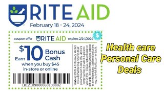 Rite Aid AD SCAN - February 18 - 24, 2024 - EARN $10 BC wyb $45!!! - @patel7ravi7 screenshot 2