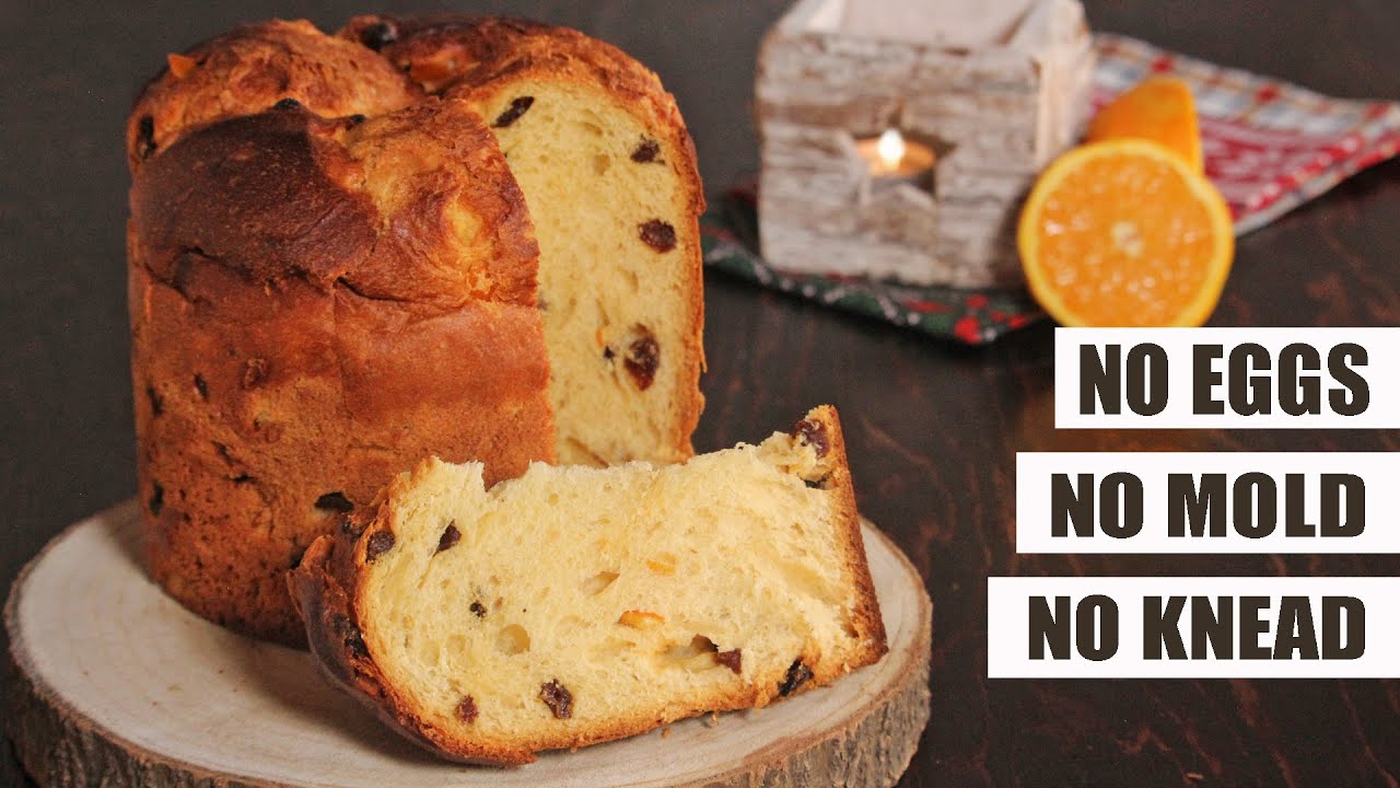 Eggless Panettone | Easy No Mold No Knead Italian Fruit Christmas Bread | How Tasty Channel