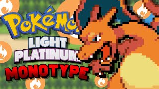 ZERANDO Pokémon Light Platinum APENAS com Pokémon do tipo FOGO!