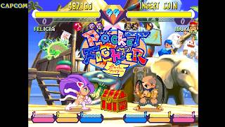 Pocket Fighter - ポケット ファイター - (Felicia) - 1cc - YouTube