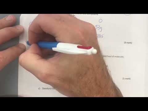 Thumbnail for Question 3 - Molecular Formula - Year 11 Mole Calculation Test - Walkthrough