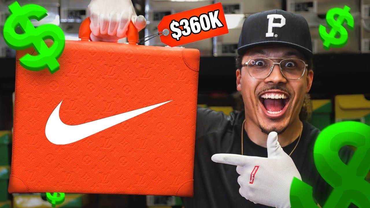 Unboxing $360,000 Nike Air Force 1 Virgil Abloh Louis Vuitton 