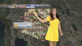 Afternoon breezes as temperatures rise in the Valley