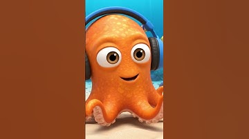 Thumbnail of 🐙 Octopus🦑  is singing while listening to a song🎵 🎶 #octopus #song #singing #shortsfeed #shortvideo