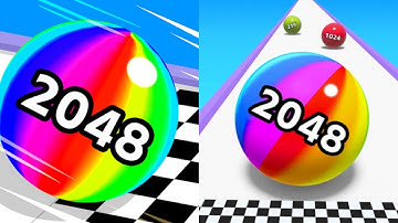 Number Ball Race & Merge 3D vs 2048 Ball Game Gameplay All Levels Android, iOS