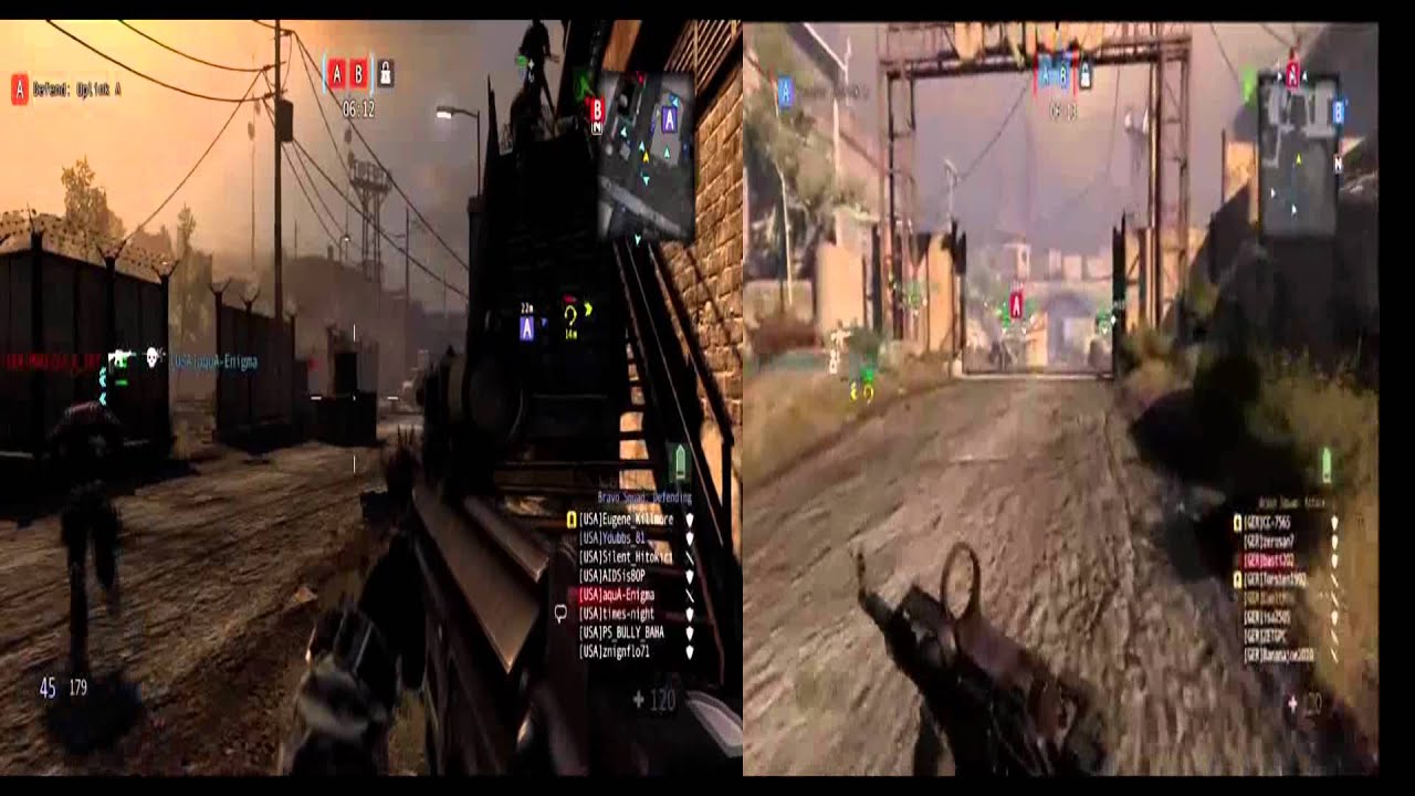 USA vs GER @ Syr Dalink splitscreen