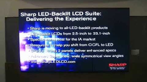 Sharp newest 60" Seamless video wall 3 x 1