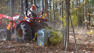 Clearing Land With A Tractor Forestry Mulcher and a Chainsaw