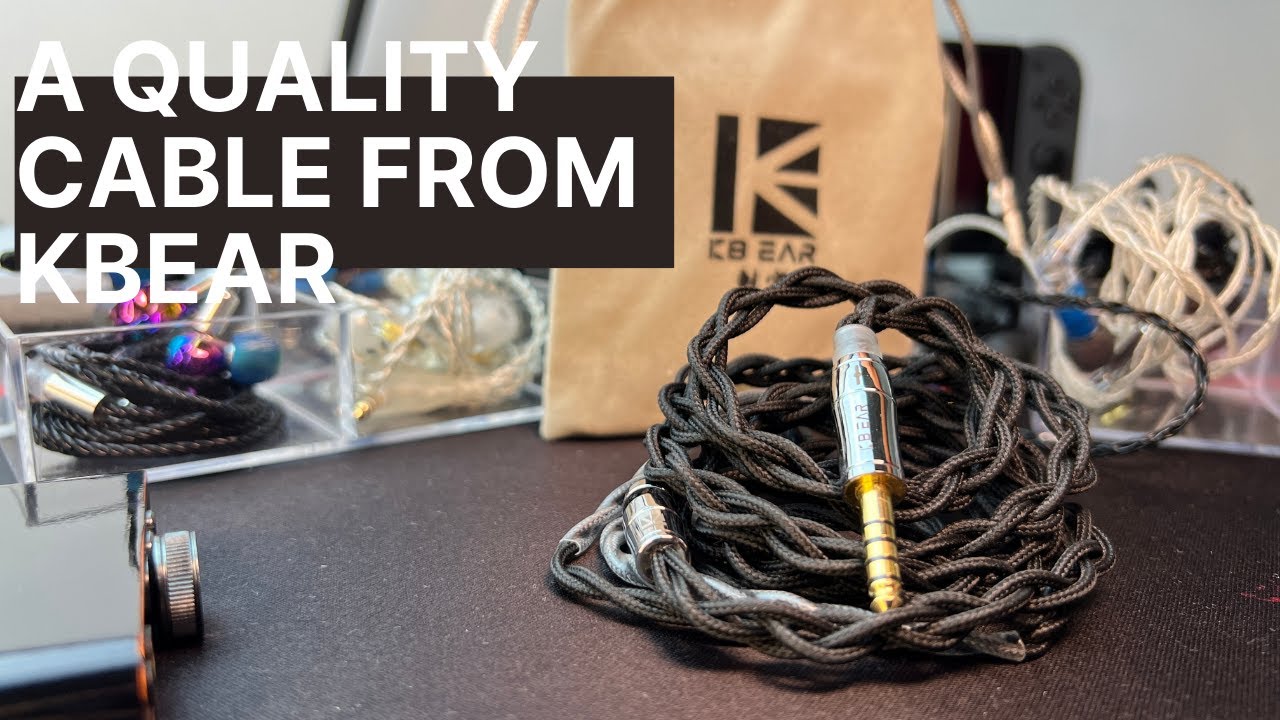 Quality 4 core QDC to 4.4mm tip from KBEAR - YouTube
