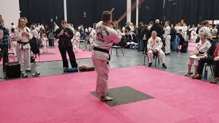 1st Place creative bo staff form. last 2020 ATA tournament 50-59 class 1-3 Black Belts