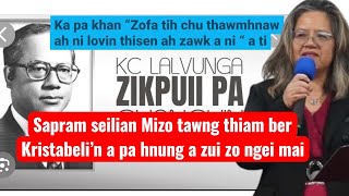 Mizote zinga ambassador hmasa ber KC Lalvunga fanu Kristabeli Khiangte hi a lo va chhuanawm tak em