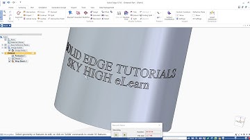 #52 solid edge text on surface tutorials | create text on surface in solidedge st10