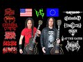 DEATH METAL USA VS EUROPEAN DEATH METAL (guitar riffs battle)