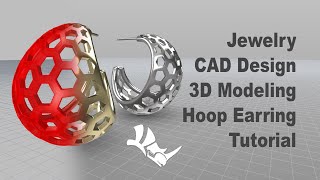 Build Hexagonal Pattern Hoop Earring Shape With Rhinoceros 3D Software