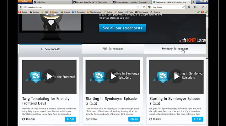 Symfony2.3 Beginners Tutorial - Part 3 - Creating Our First Bundle (1080p)