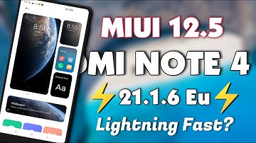 Latest ⚡⚡ MIUI 12.5 Eu Redmi Note 4 | miui 12.5 Redmi Note 4 | redmi note 4 miui 12.5 weekly update
