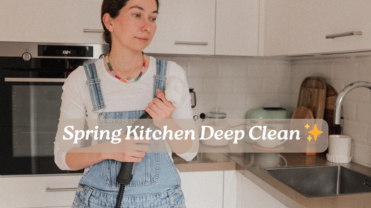 Spring Kitchen Deep Clean — Steam Cleaning, DIY Cleaner & Muesli Bars ✨ (part 1)