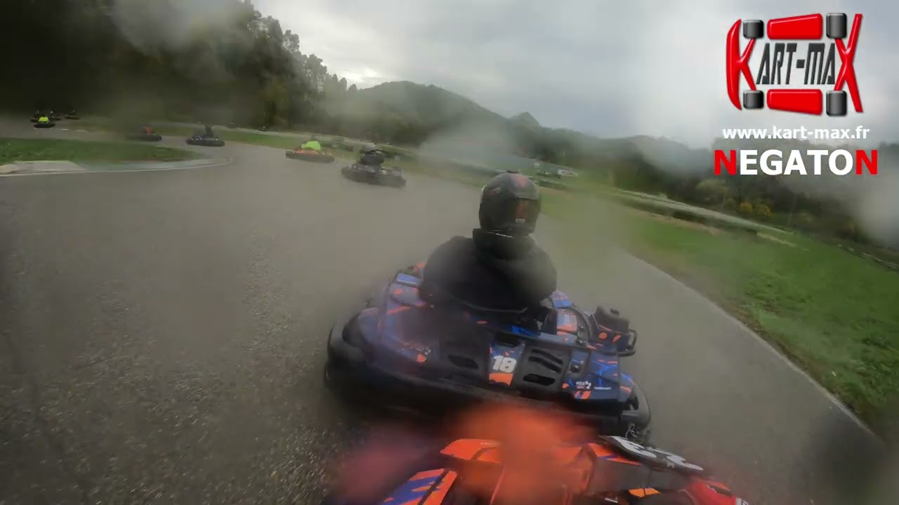 Championnat Kart-maX - Saison 16 - GP3 - Course 1 - Groupe A - Alès (Gard) - Pluie