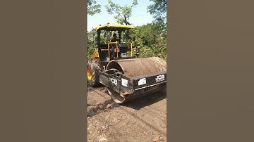 Compaction Work for Road Construction Using a Soil compactor #shorts