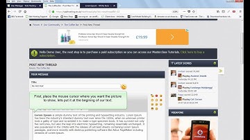 Inserting Images In Forum Posts