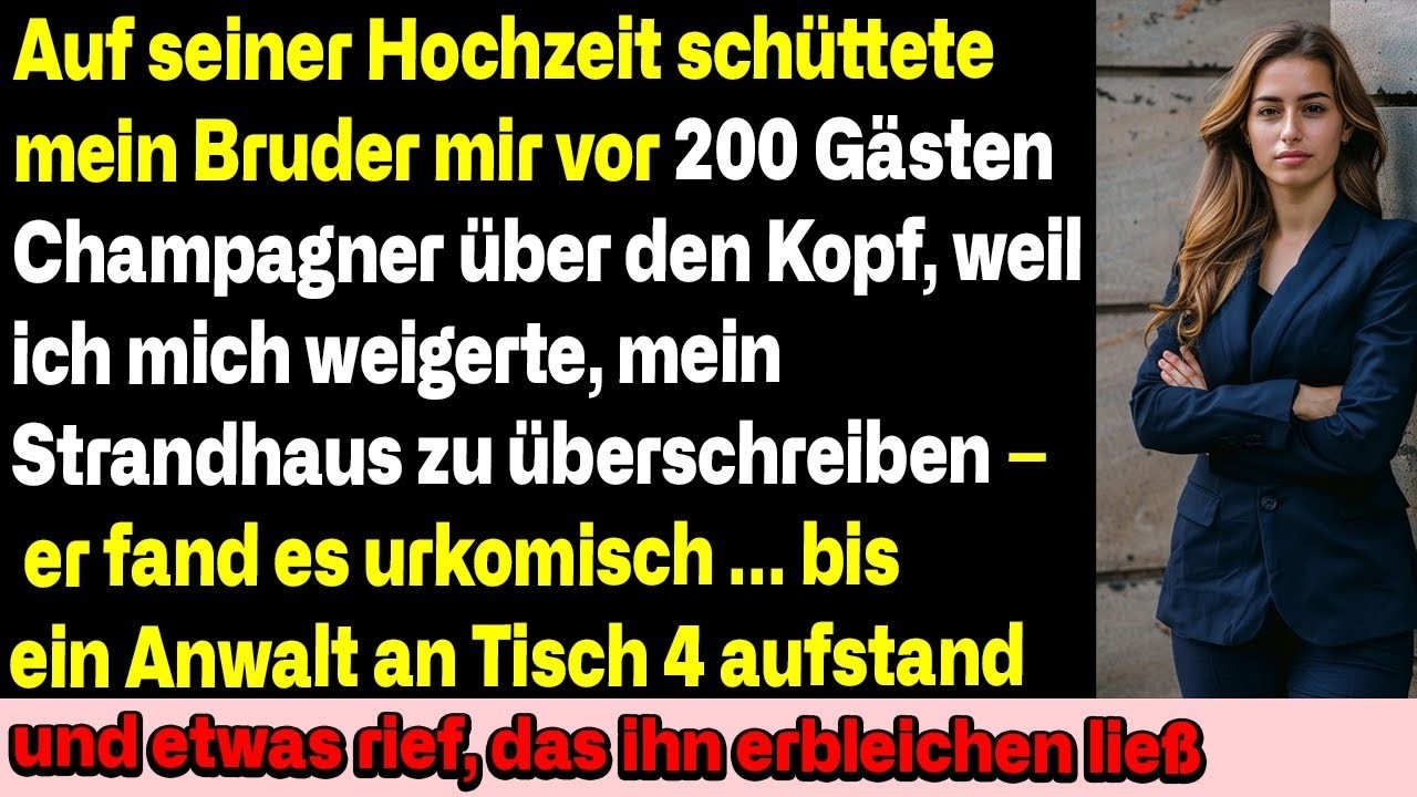 Er demütigte mich auf seiner Hochzeit für mein Haus – Karma schlug sofort zu.