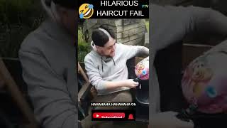 Hilarious Haircut Fail 😅 Funny Moment  #funny #shorts ##fail #comedy #dontlaught #hilarious