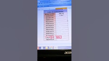 Prefix +91 before mobile number #excel #prefix #ytshorts #tipsandtricks #shortsvideo #ytviralshorts